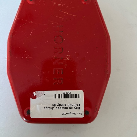 Vintage HORNER Boy as cowboy candy tin from 1950’s - Picture 2 of 5